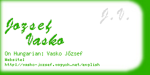 jozsef vasko business card